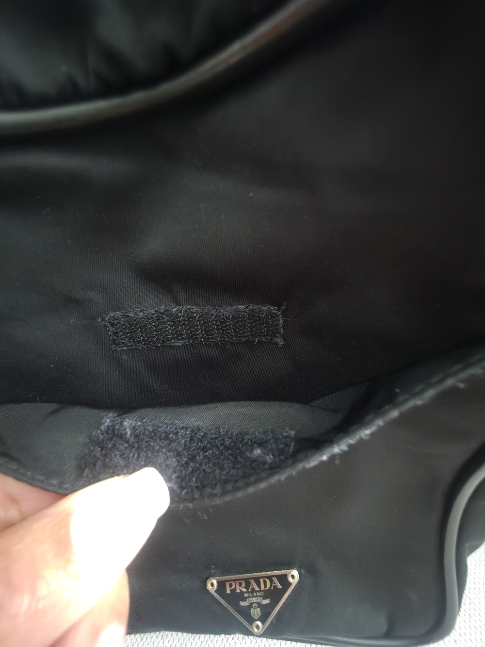 Prada Black Nylon Crossbody Bag, Used Excellent Condition. - Picture 7 of 13